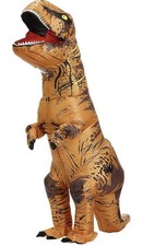 Inflatable T-Rex Dinosaur Costume Adult Kids Fancy Dress Halloween Outfit