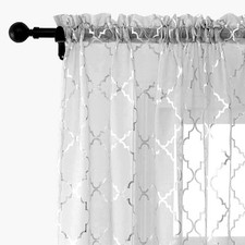 Silver Sheer Curtains 84 Inch