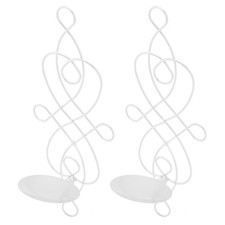 B- 2 Sets Iron Wall Candle