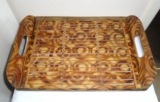 Vintage Bamboo Serving Tray ~