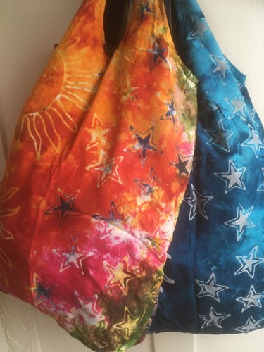 Sun stars bag tie - stars, dye