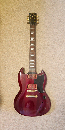 Vintage electric guitar red - vintage,