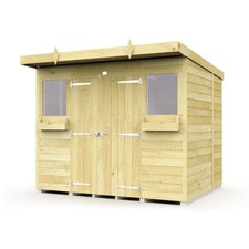 Summer Pent Shed Pressure Treated Tanalised Summer House Quality Wooden Timber