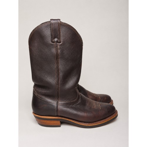 Chippewa brown leather western - chippewa,