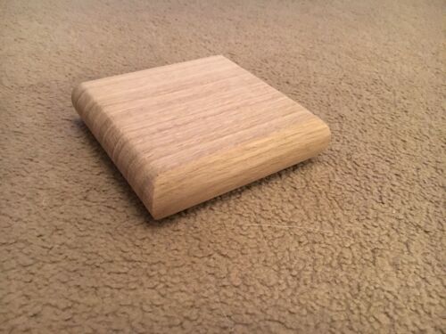 Solid oak newel caps - oak, caps,