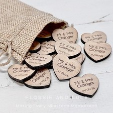 Personalised wooden heart - personalised,