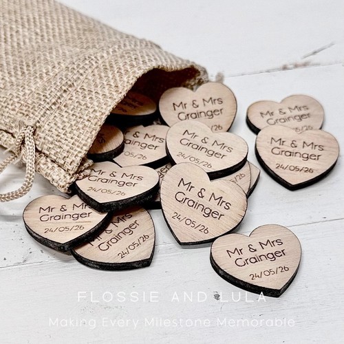 Personalised wooden heart - personalised,