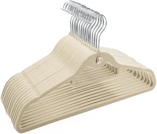 Non slip flocked - coat, clothes