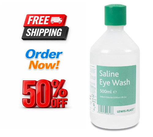 Saline eye wash solution - saline,