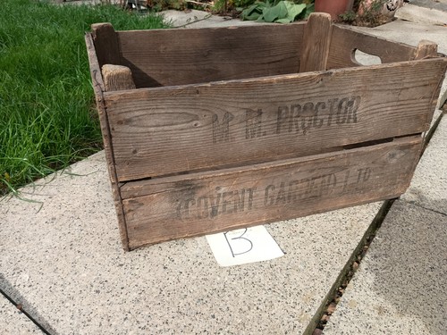 Vintage wooden apple crate - , /