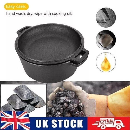 Cast iron casserole pot pan - iron,