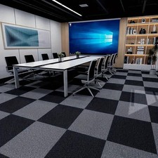 4/40pcs Carpet Tiles Commercial Retail Office Home Shop Premium Flooring 50x50cm