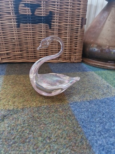 Heron glass pink - pink, iridescent