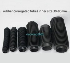 1X Rubber Corrugated Sleeve Flexible Moulded Bellows Resistant Dust Cover Tubes