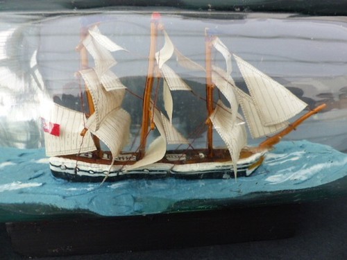 Vintage ship bottle hand - ship,