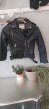 Boys Faux Leather Coat Jacket