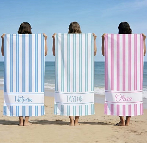 Personalised striped cotton - striped,