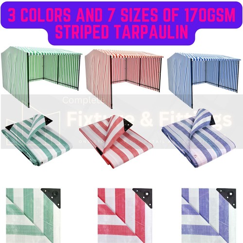 Coloured 170gsm striped - coloured,