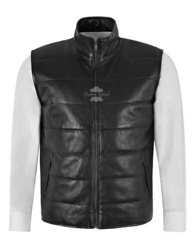 Men quilted leather - men's,