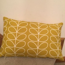 Orla Kiely  OBLONG Handmade Double sided Linear Dandelion Cushion Cover 18"x12"