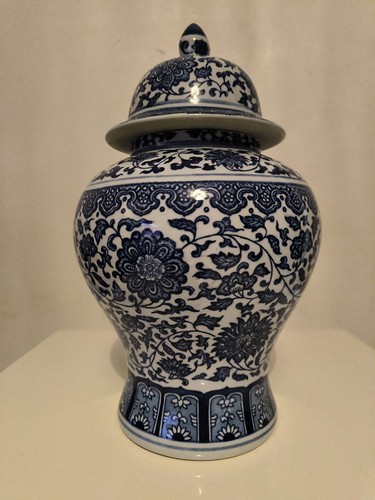 Chinese blue white large - ,