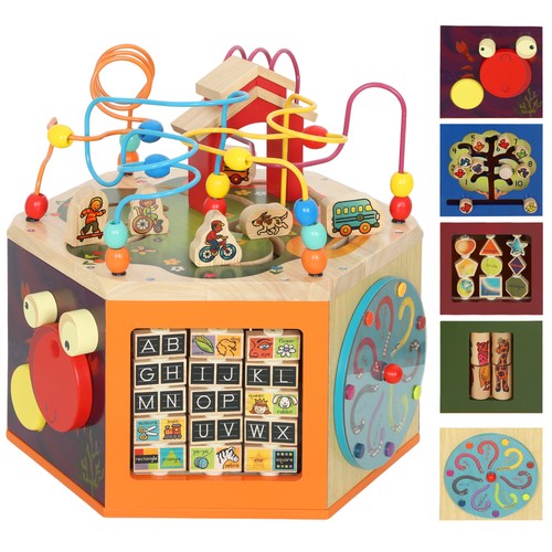 Aiyaplay wooden activity cube - aiyaplay,