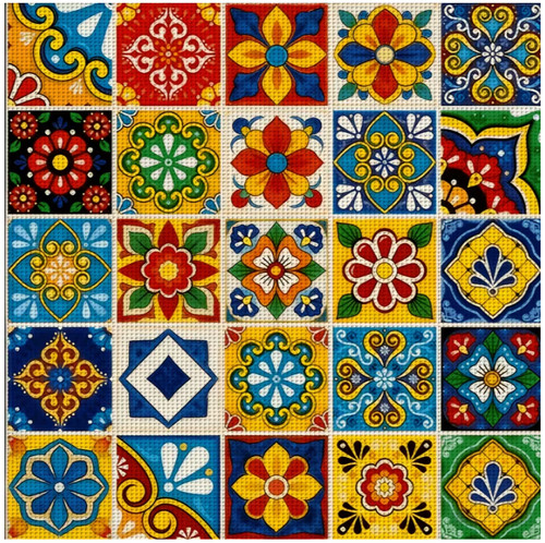 Printed cross stitch kit ct - printed,
