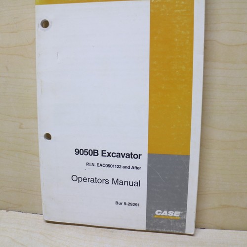 Case 9050b excavator owner - case,