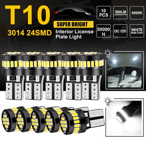 10pcs t10 194 - 10pcs, 24smd