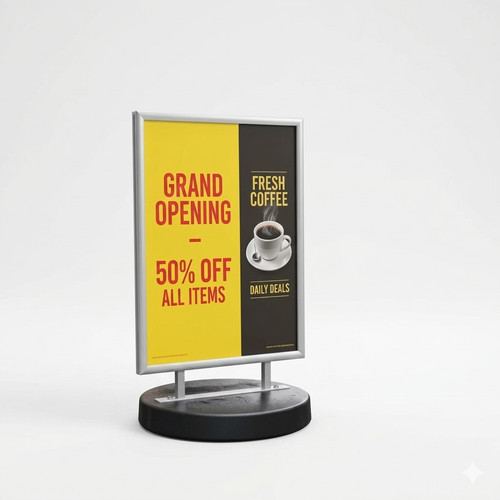 Heavy duty forecourt sign - a0,