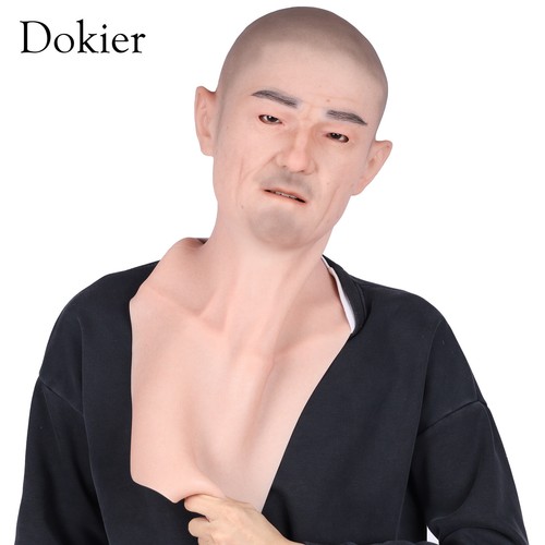 Realistic silicone male mask - silicone,