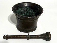 Rare antique bronze mortar - antique,