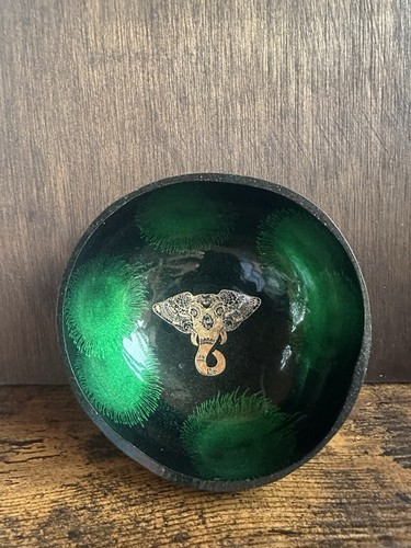 Thai coconut bowl - bowl, green