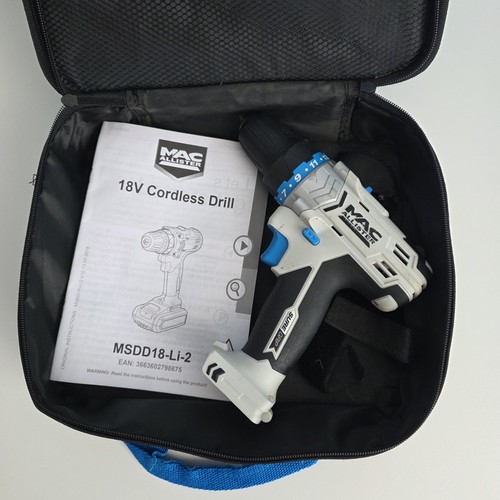 Macallister 18v cordless - macallister, drill