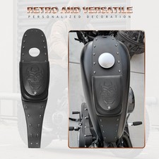 Fuel Gas Tank Cover Skull Panel Bag For Harley Sportster XL 883 1200