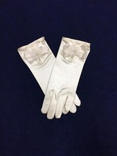 Ivory Satin Bow Glove  Ideal Holy Communion, Bridesmaid/Flower Girl BN
