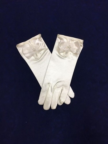 Ivory satin bow - ivory, ideal