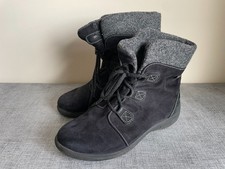 Rohde Black Suede Lace Up High