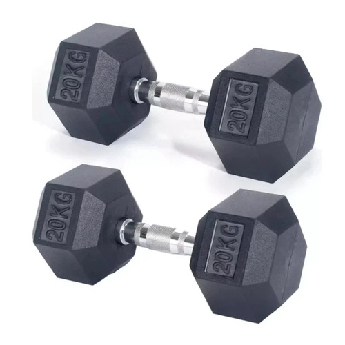 Hex dumbbells set 20kg pair - 20kg,