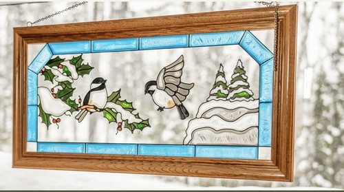11x22 stained glass window - stained,