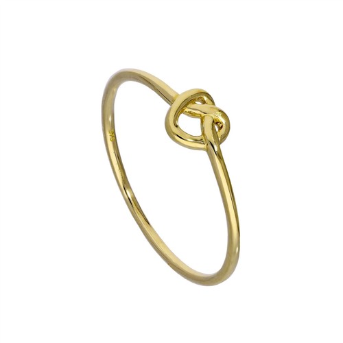 9ct gold heart knot - gold, ring