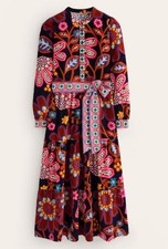 Boden Alba Cord Maxi Dress French Cosmic Red 6P NWT