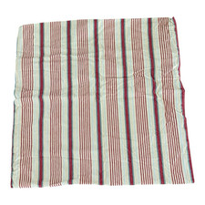 IKEA ALVINE Pillow Cover 26" x 26 " Cushion Red Yellow White Stripe Button Back