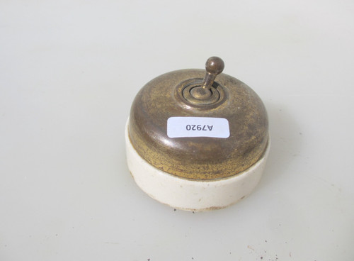 Large antique brass ceramic - large,
