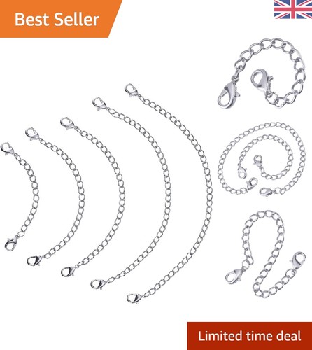 Durable piece silver chain - 5-piece,