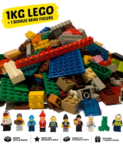 1kg lego bulk lot genuine - lego,