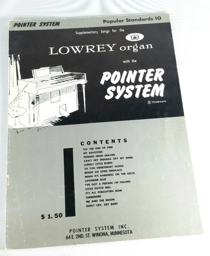 Lowrey organ pointer system - lowrey,