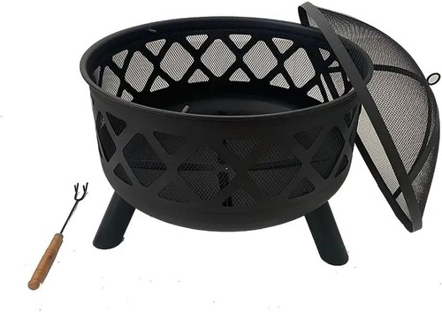 Neo woven outdoor fire pit - fire,
