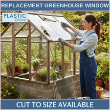 Clear Acrylic Perspex Replacement Greenhouse Window | Stronger than Glass