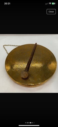 Decorative vintage brass - vintage, gong